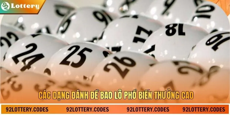 Các dạng đánh đề bao lô phổ biến thưởng cao
